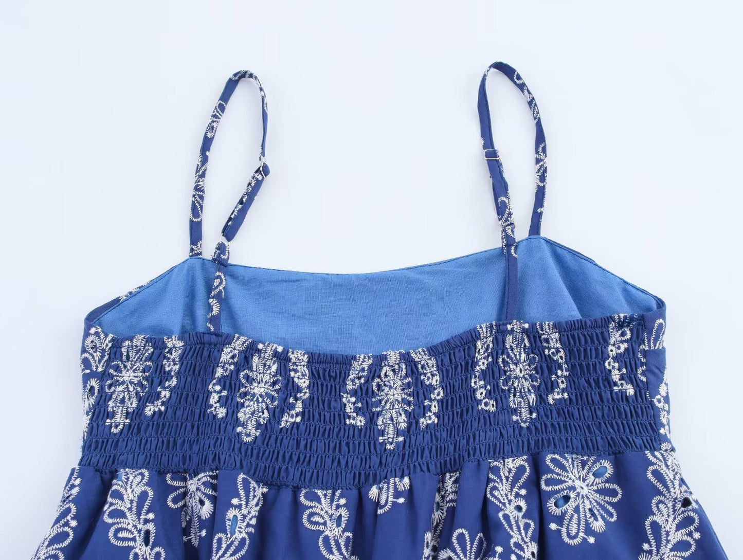 Women's Summer New Fashion Hollow Embroidered suspender Top