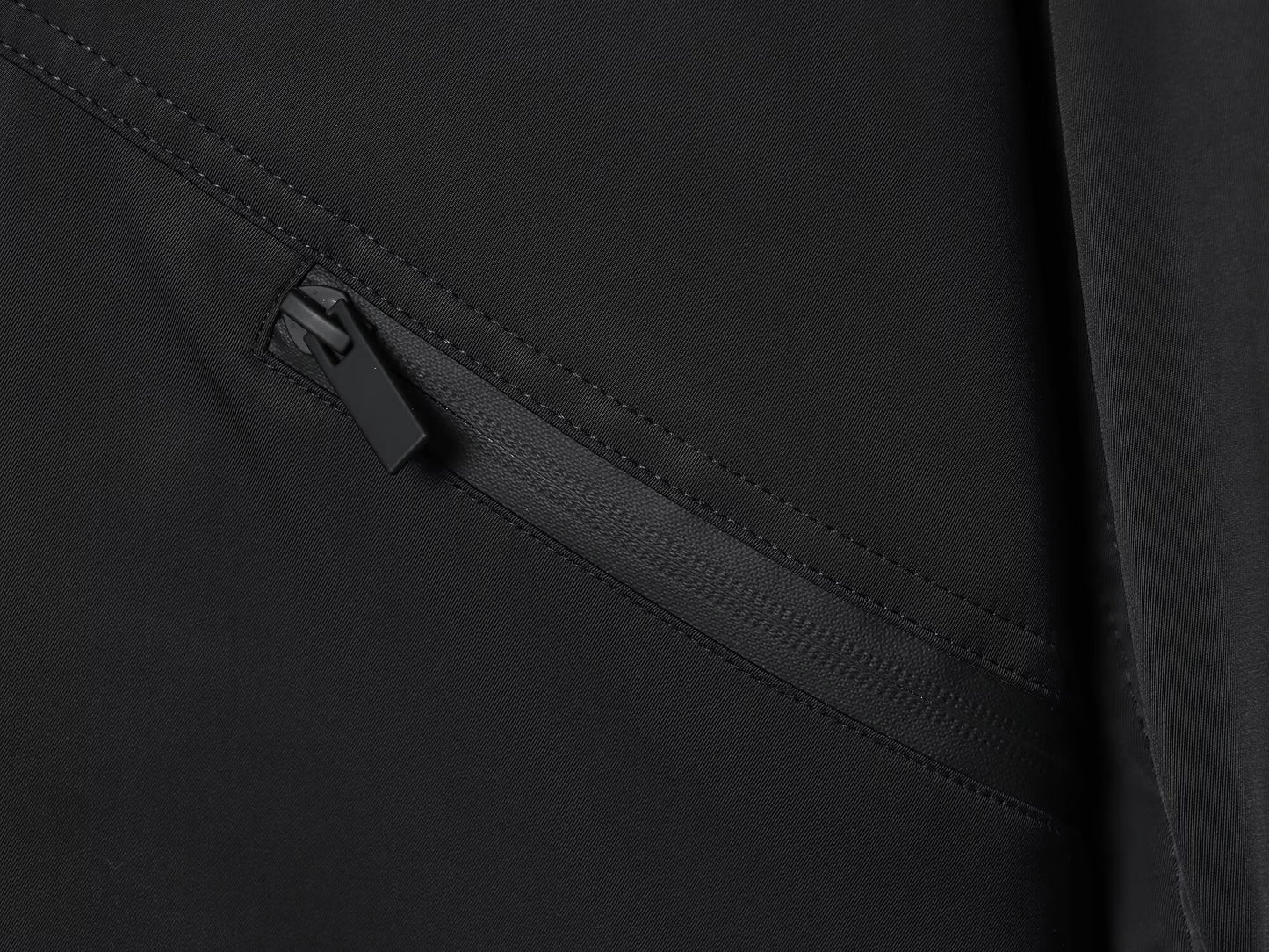 Women's new fashion black hooded waterproof windproof jacket Coat