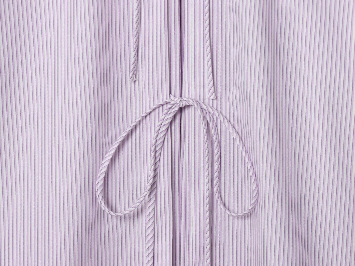 Women's new fashion back bow decoration poplin loose striped shirt