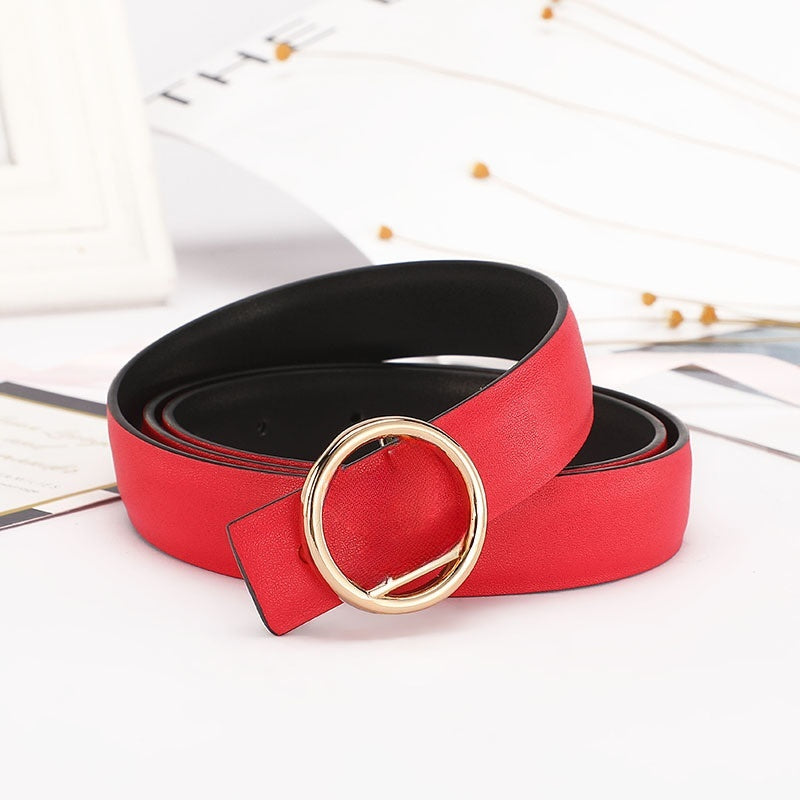 Women's New Casual Joker Multicolor Diamond-encrusted Decorative Belt Belt with A Box