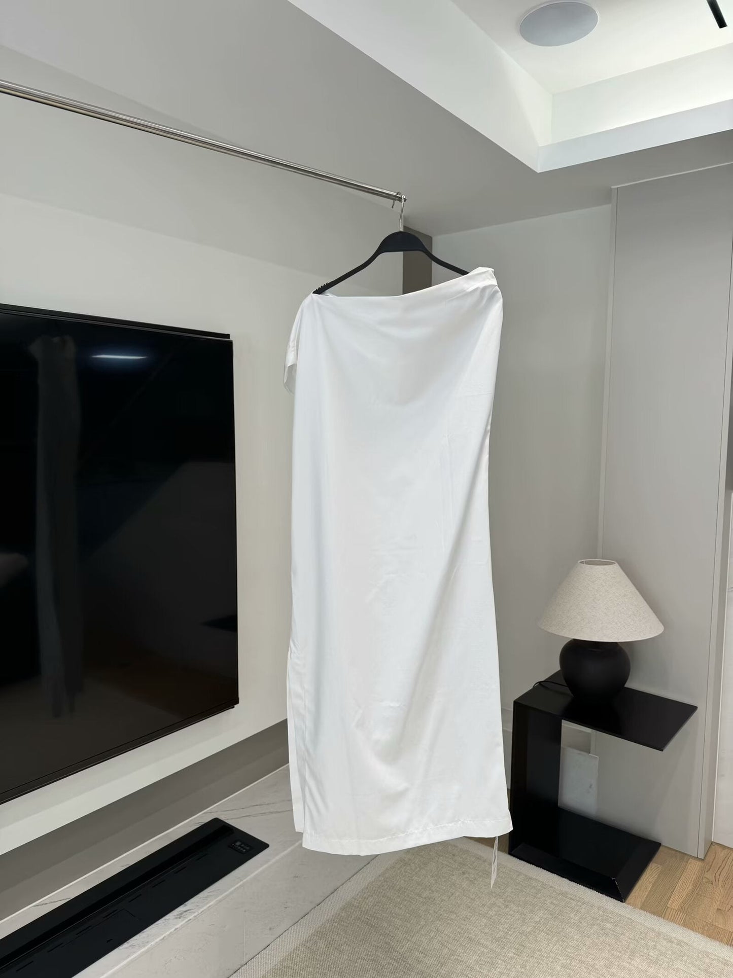 Women's 2025 fashion asymmetric pleated dress retro sleeveless women's dress