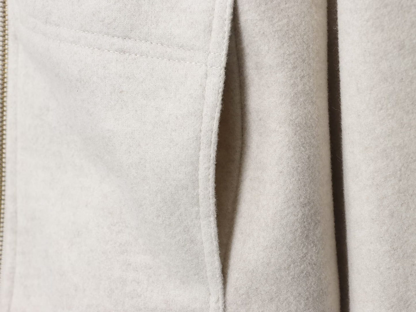 Women's new fashion long sleeved soft textured zipper jacket Coat