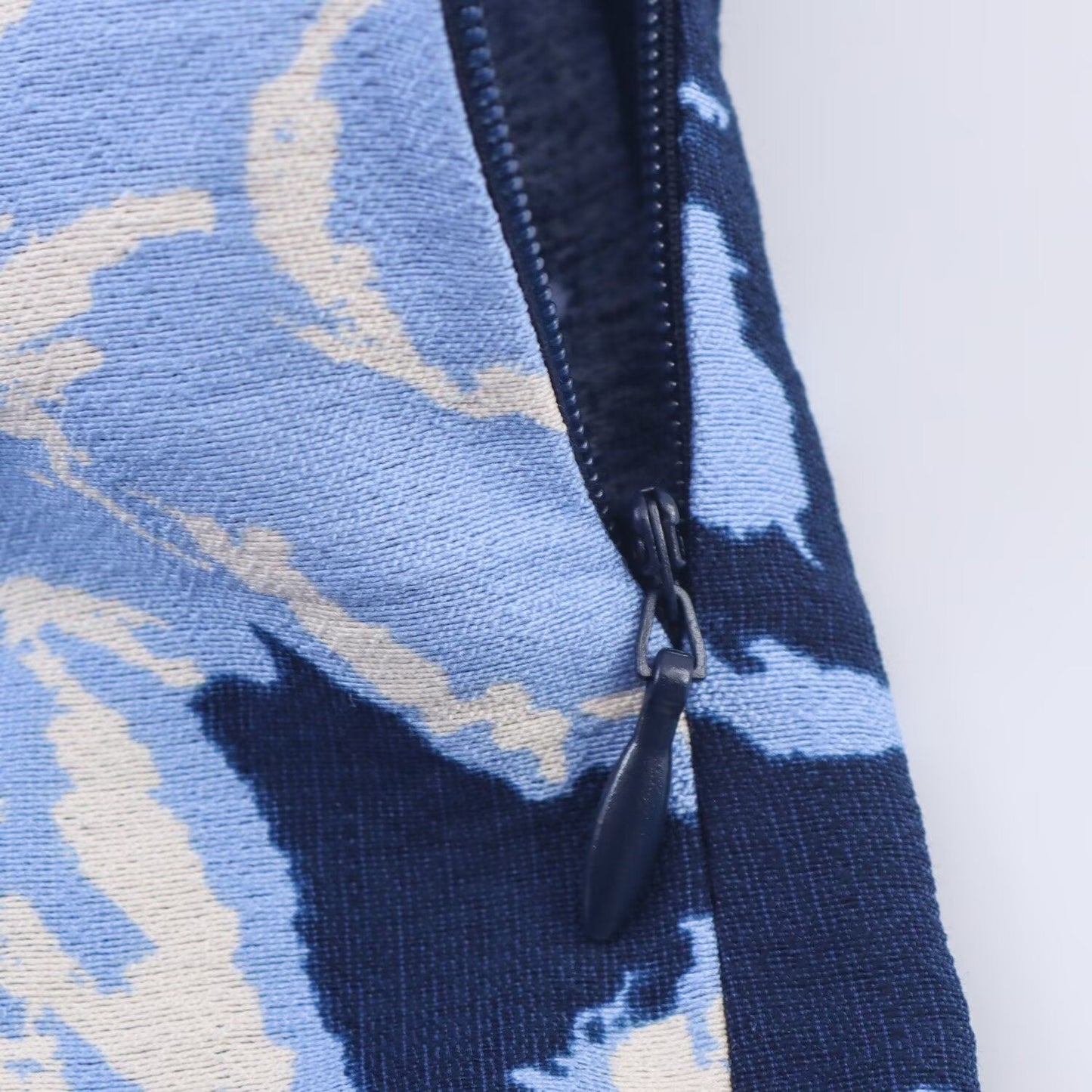 Women's new fashion printed backless hanging neck MIDI dress