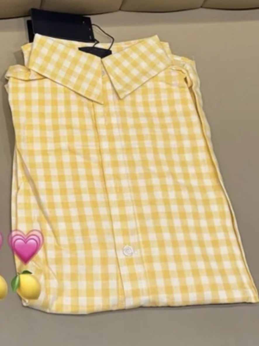 Women's New Casual Joker Lazy Wind Age Joker Slim Loose Lapel Long Sleeve Plaid Shirt