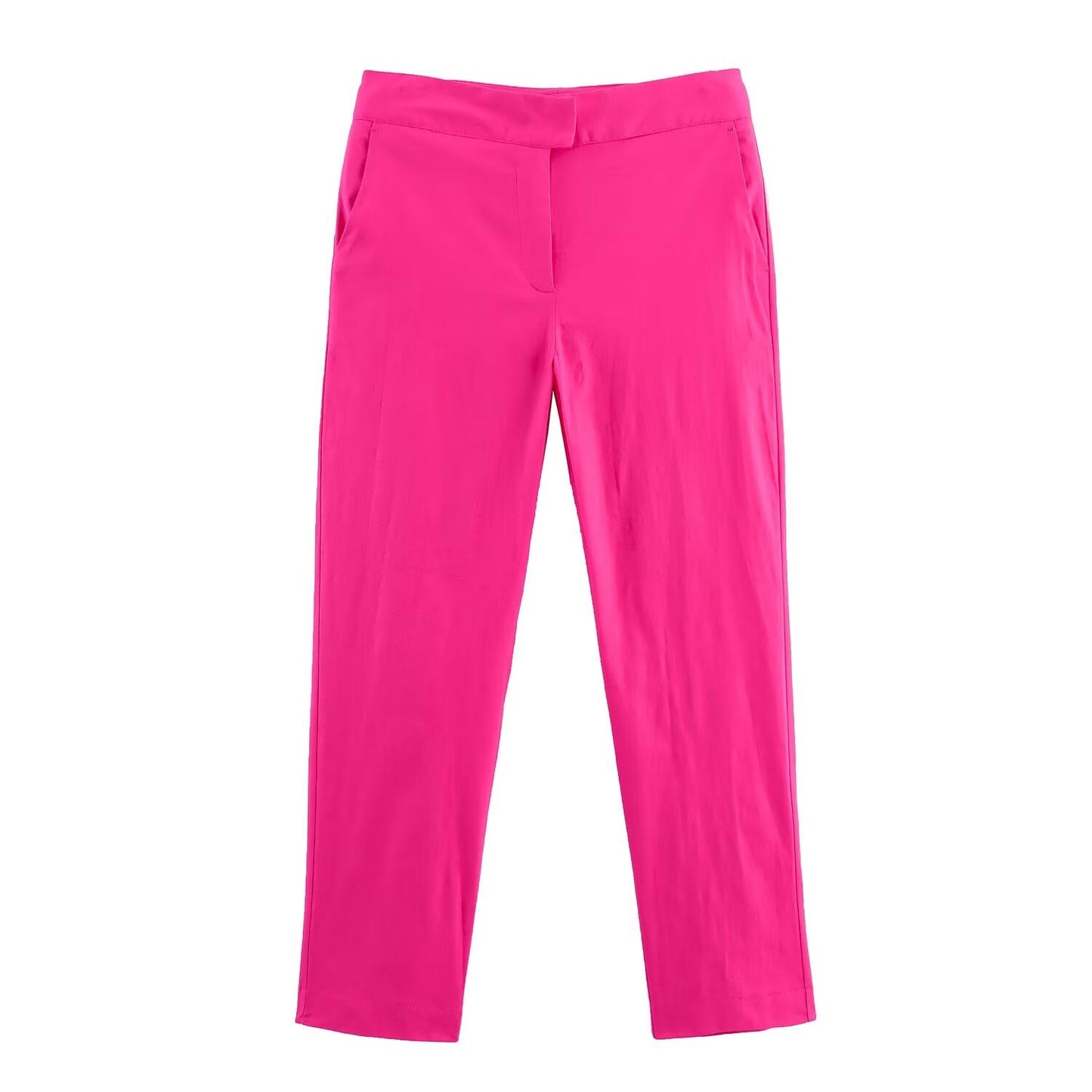 Women's new fashion Short skirt style hem linen blend suit jacket+Pants suit