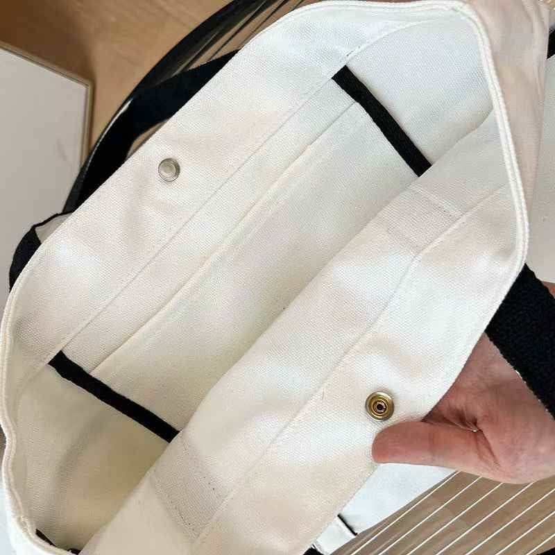 2025 New Casual Joker Multi-pocket Design Canvas Handbag Tote Bag Yoga Bag