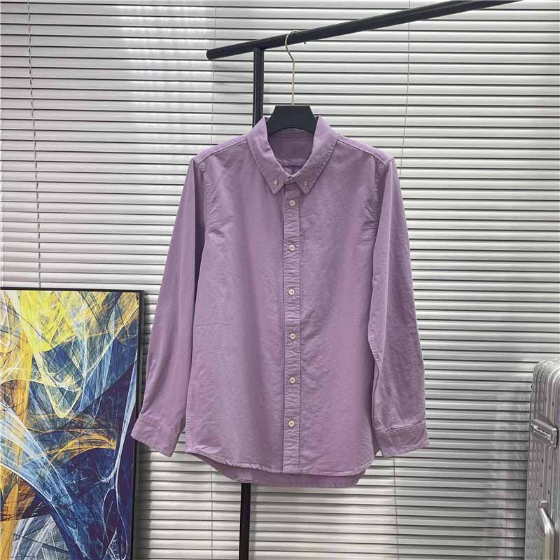 New Joker Embroidered Oxford Shirt for Men and Women Old Qian Feng Business Casual Cotton Shirt