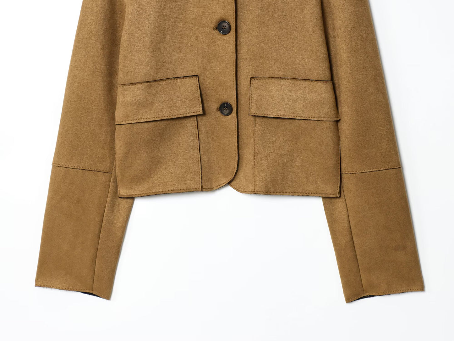 Women's 2025 new fashion anti suede effect short jacket Coat