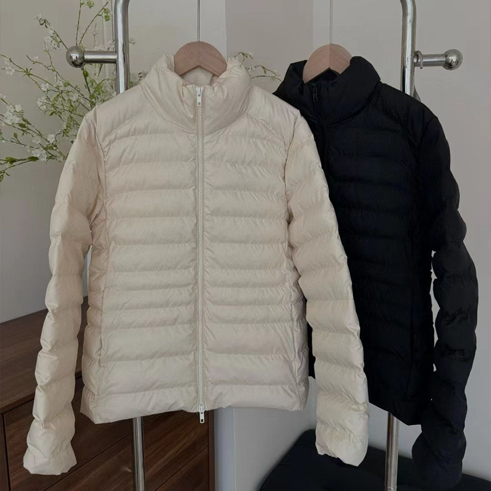 New Women's Slim Fit Zippered Cotton Jacket