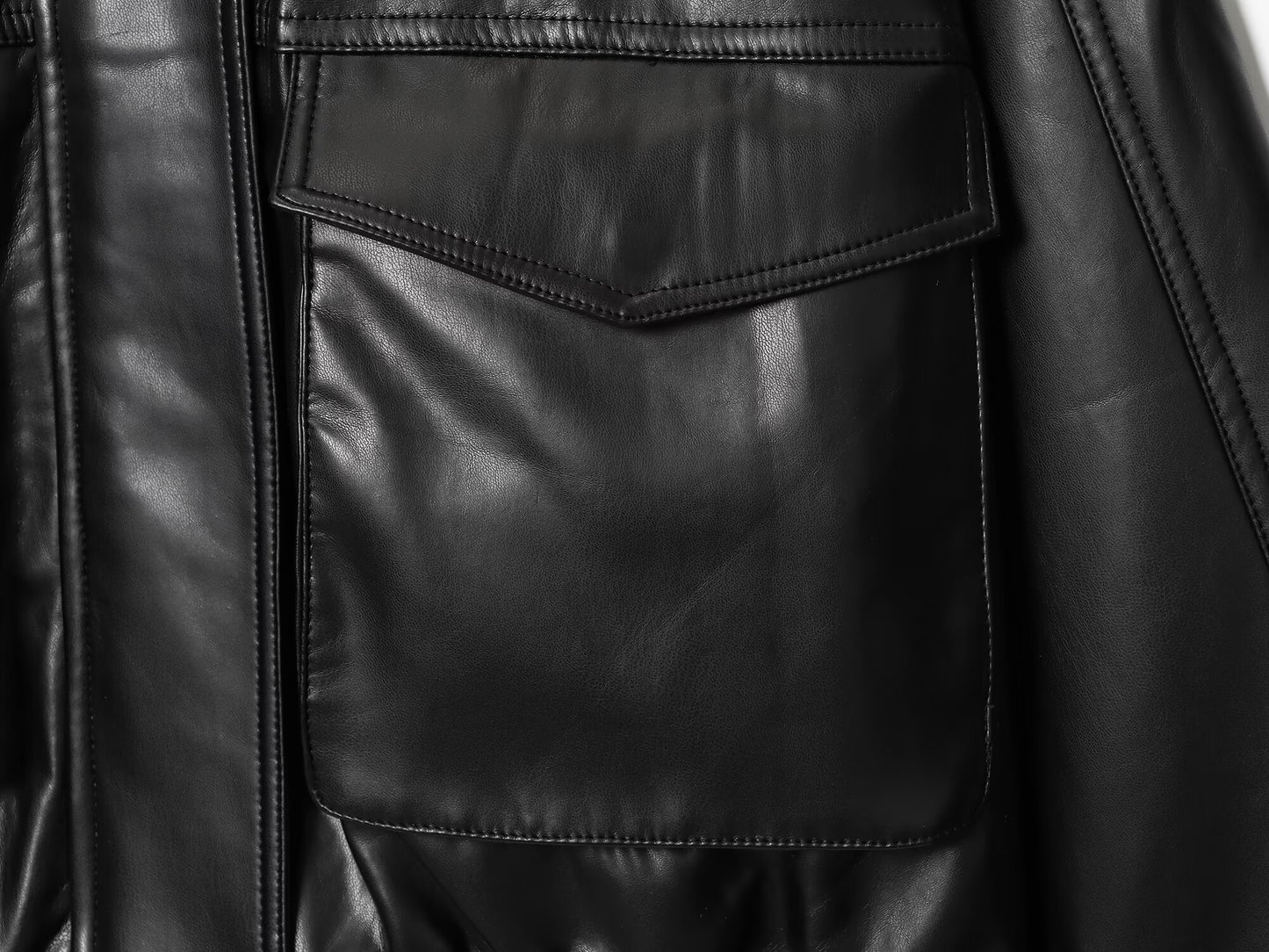 Women's new fashion detachable faux fur collar effect jacket Coat