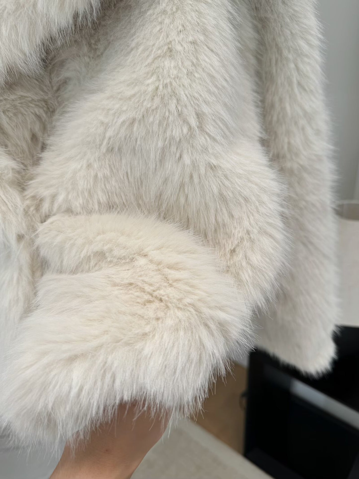 Women's Winter New loose faux fur effect Lapel Coat