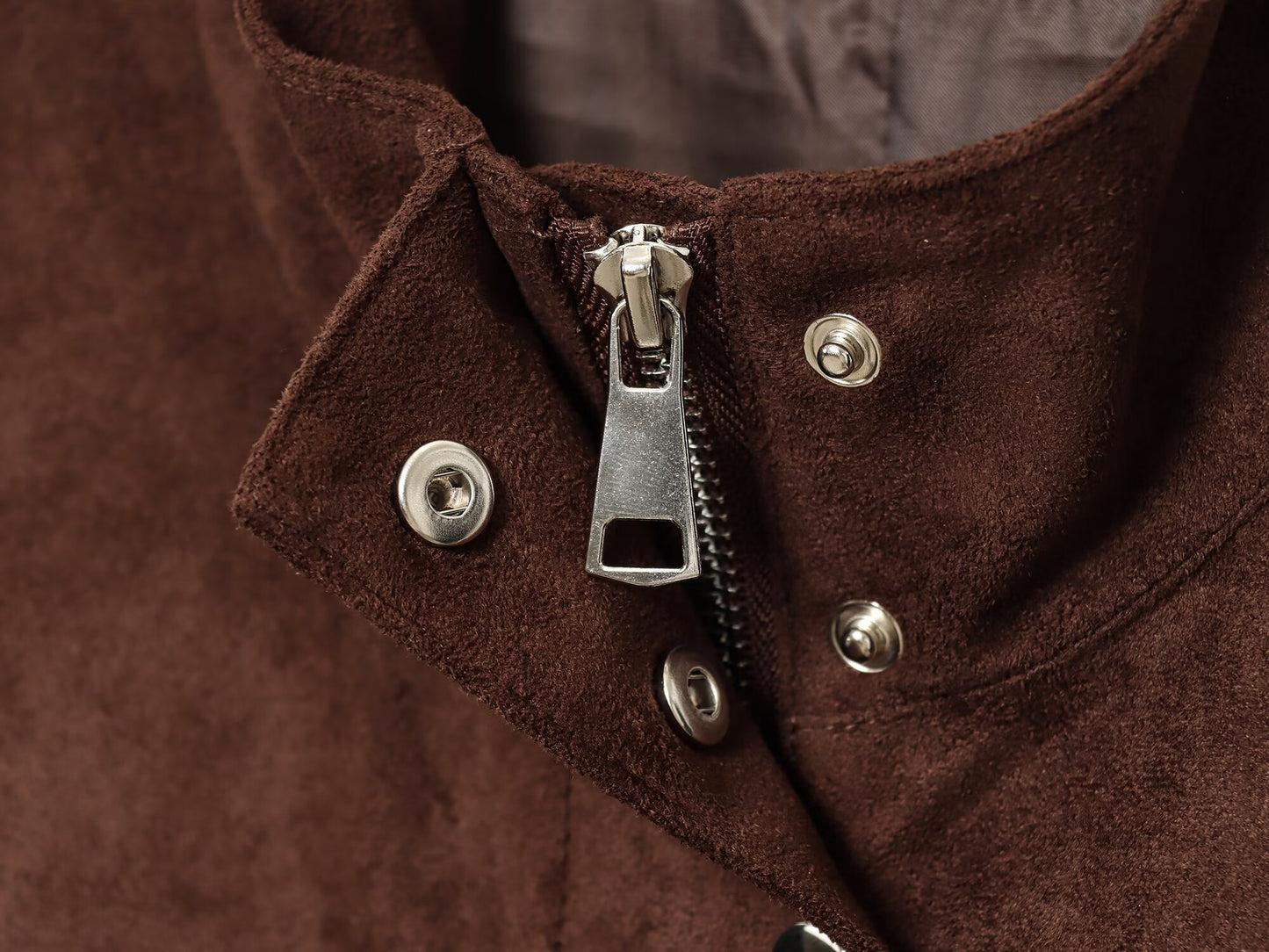 Women's new fashion anti suede effect stand collar jacket Coat