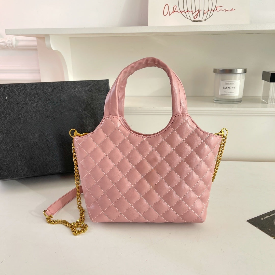 Women's New Temperament Joker Metal Chain Cross-body Bag Handbag