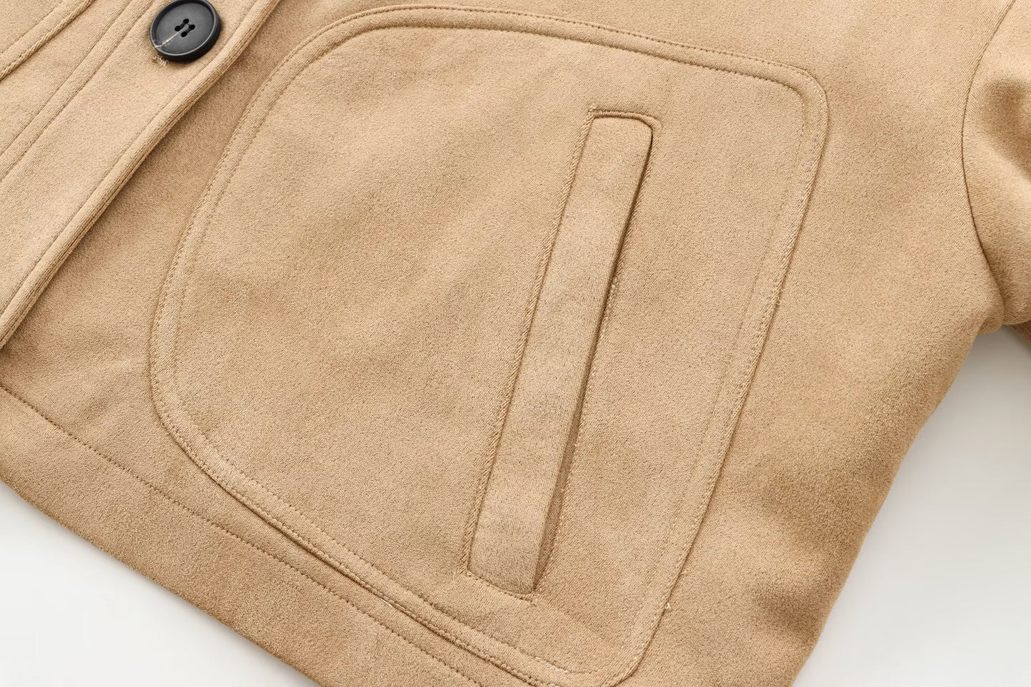 Women's new fashion short single breasted leather jacket Coat