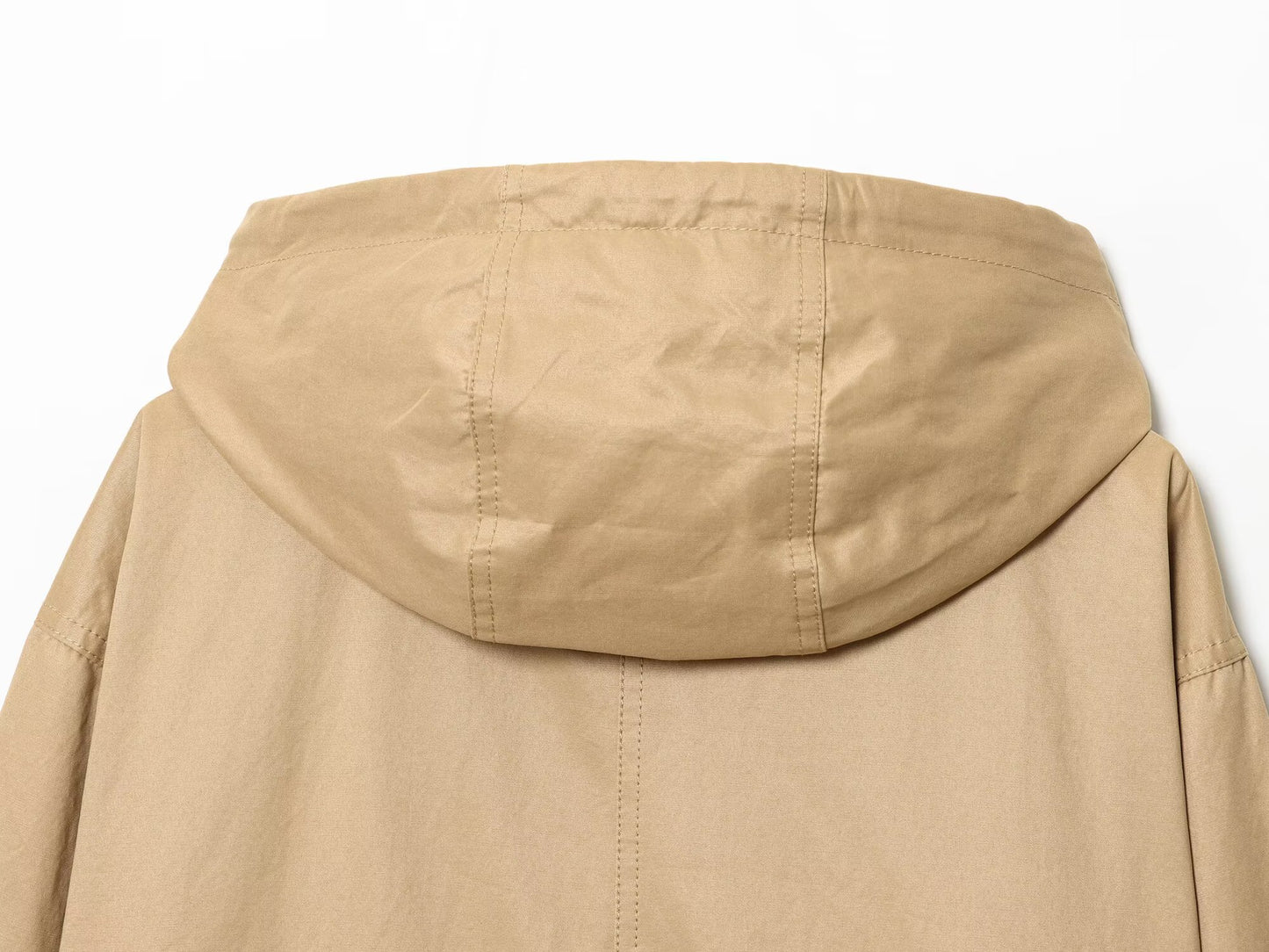 Women's 2025 new fashion multi pocket loose hooded Coat