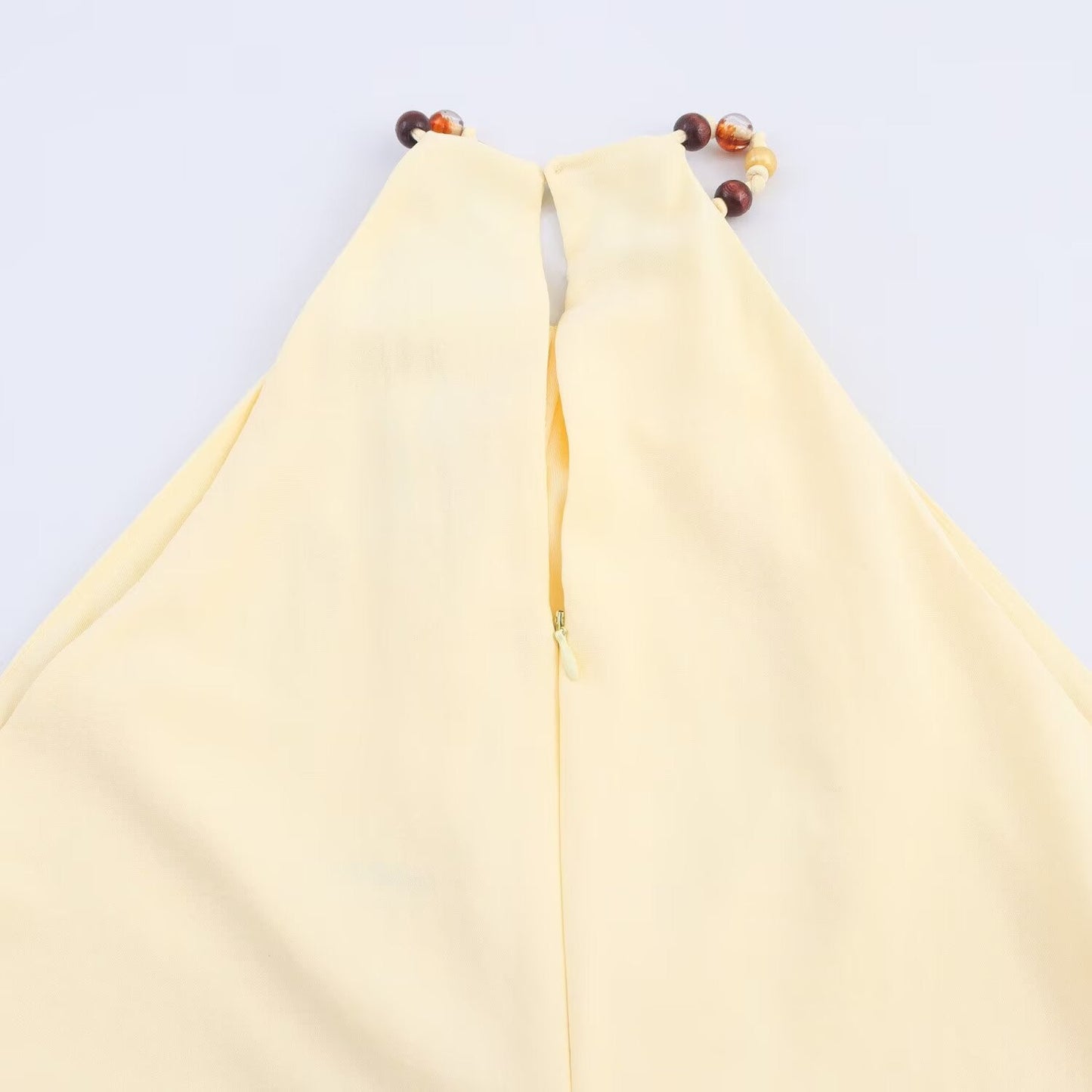 Women's New Fashion Knot Decoration Opening Design Midi Dress