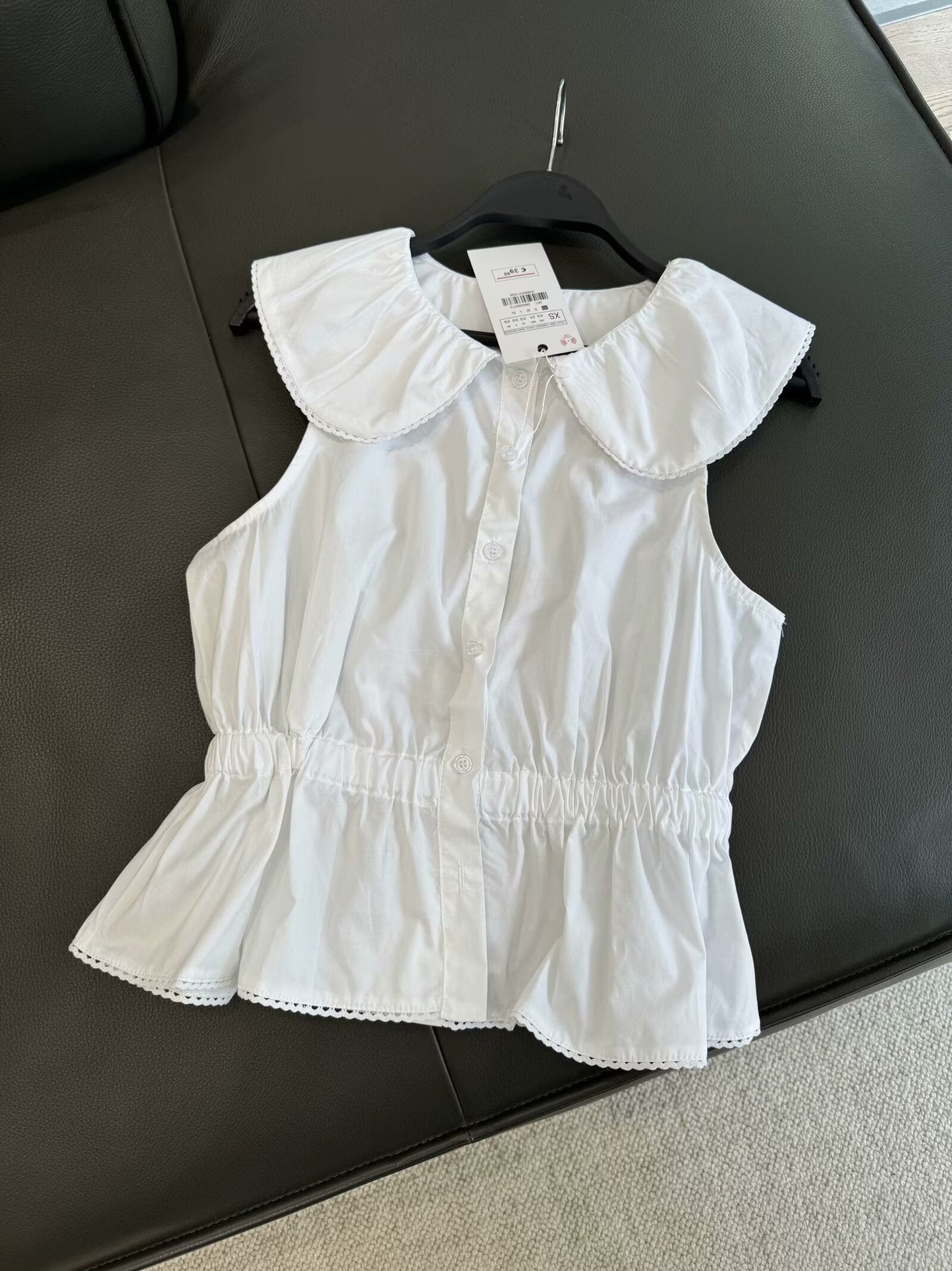 Suit women's 2-piece 2025 fashion small round neck poplin top retro long sleeve back slit female+long skirt female suit