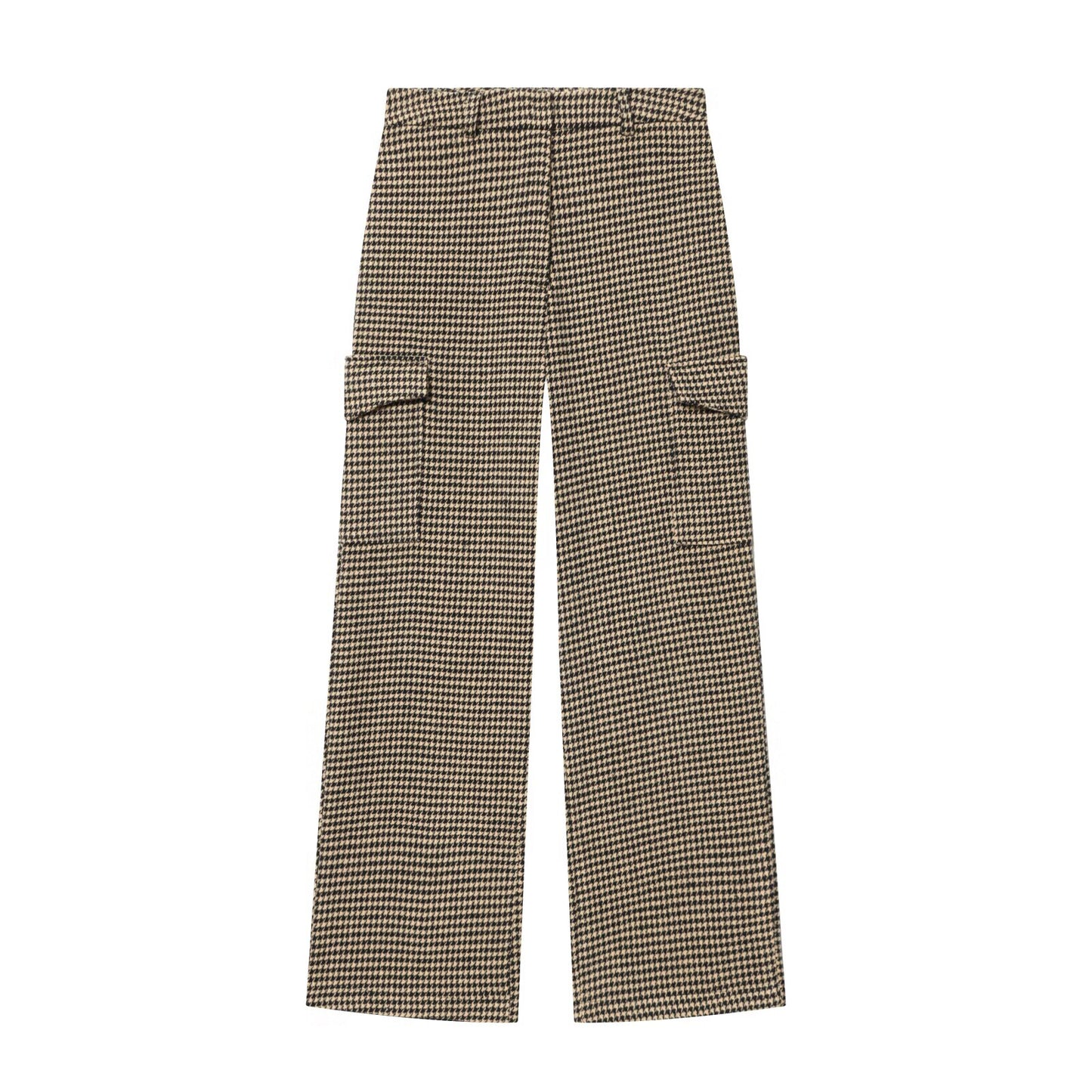 suit Women's 2 pieces lapel plaid pilot jacket Coat+Pants