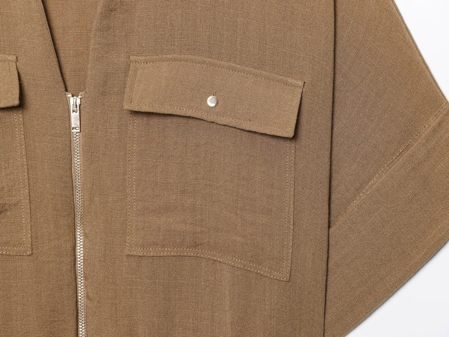 Women's new fashion bow decoration casual short sleeved zipper shirt+Pants Women's suit