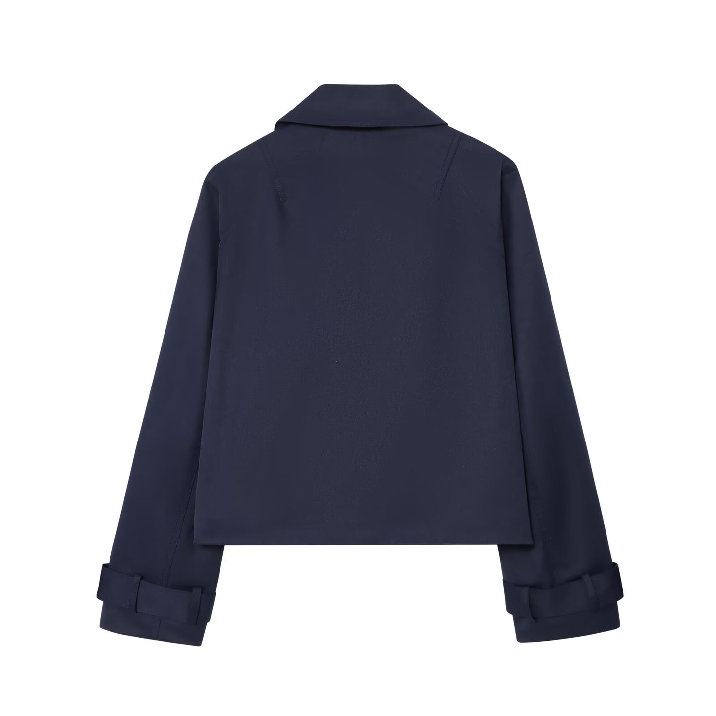 Women's new fashion casual double breasted short lapel Coat