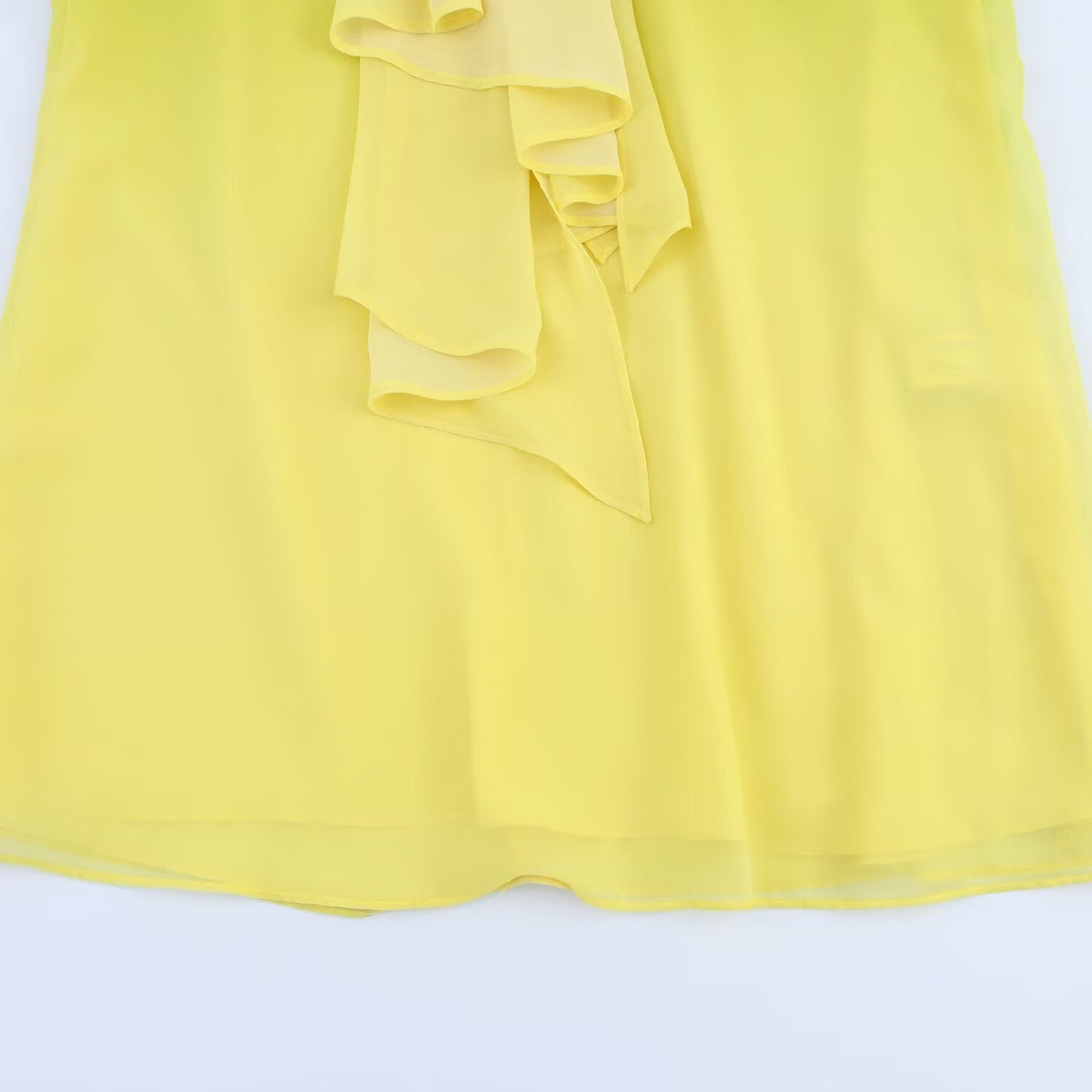 Women's new fashion tie Knot decoration chiffon printed MIDI dress