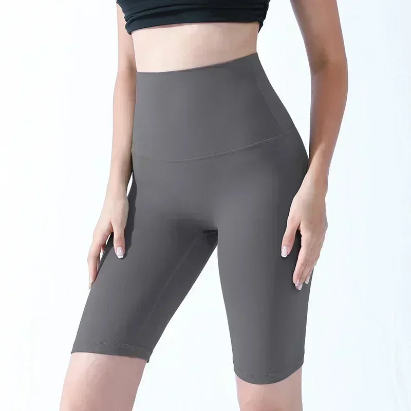 Spring and Summer New T-line-free Solid Color Yoga Shorts Five-point Yoga Pants Tight Elastic Exercise Fitness