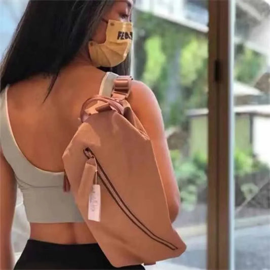 Crossbody bag for men and women, shoulder bag, yoga fitness bag, cycling backpack, large capacity
