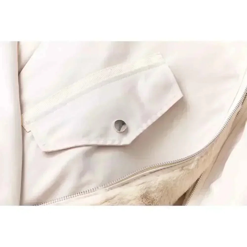 Women 2023 New Fashion Two-sided Penetrate Jacket Coat Vintage Long Sleeve Zipper Female Outerwear Chic Overshirt