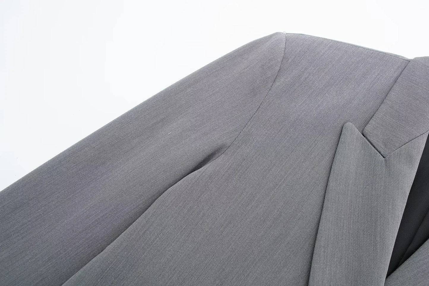 Women 2024 spring New Fashion turndown collar loose Blazer Coat Vintage Long Sleeve Pockets Female Outerwear Chic