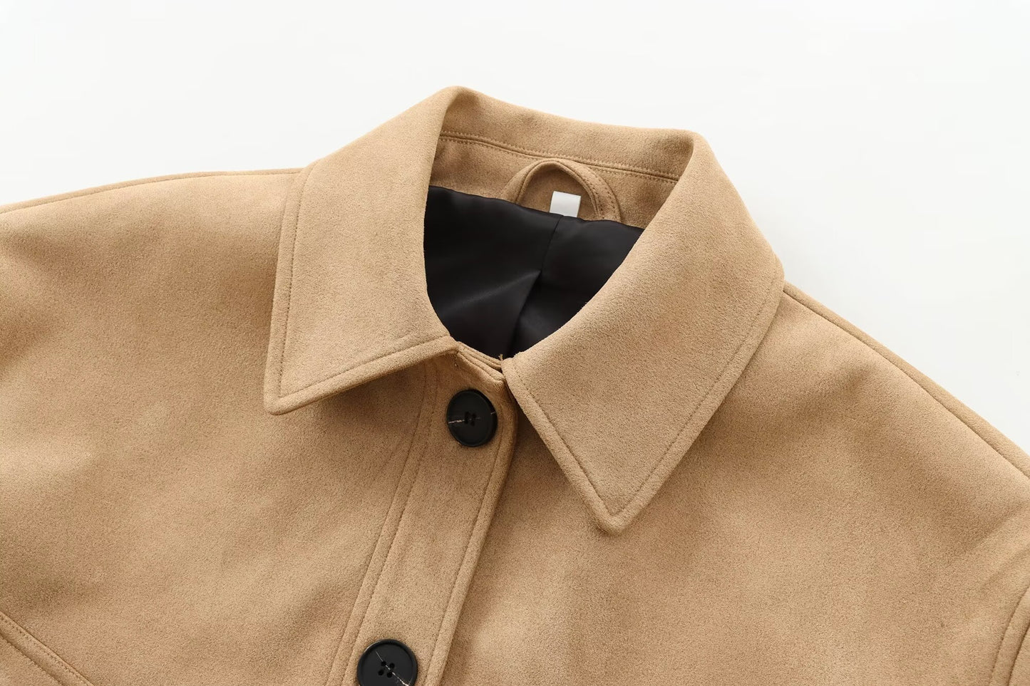 Women's new fashion short single breasted leather jacket Coat