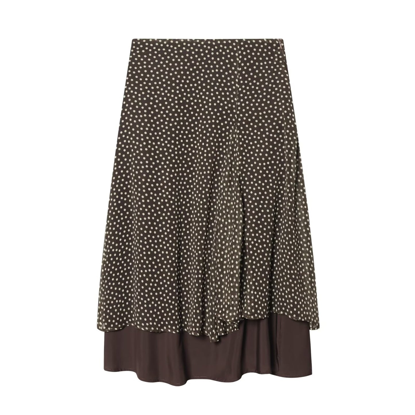 Women's 2026 new polka dot asymmetric skirt