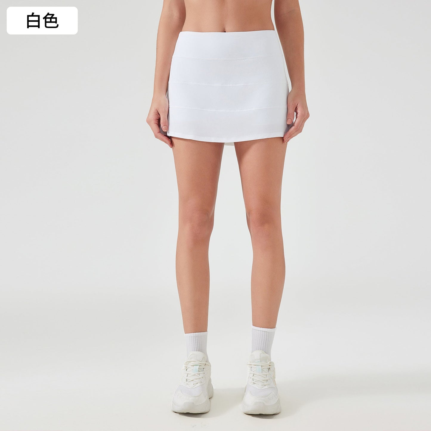 Women's New Joker Waist Pocket Quick-drying Breathable Tennis Skirt Fake Two-piece Anti-exposure Yoga Fitness Skirt