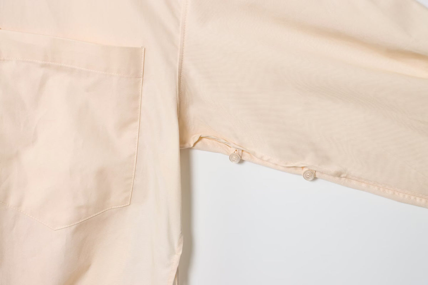 Women's new Fashion Lace up decoration loose Button-up shirt