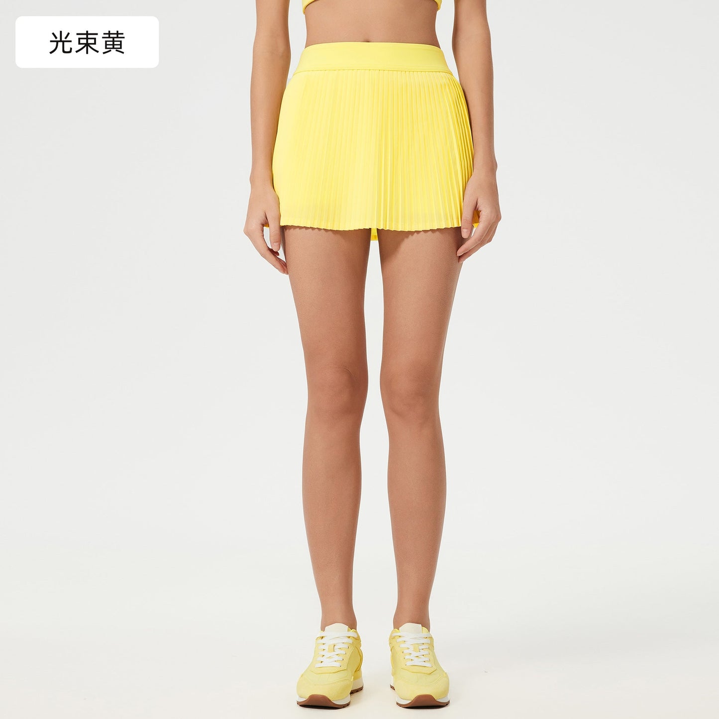 Women's ice breathable outdoor sports skirt with lining anti-exposure tennis skirt yoga fitness skirt