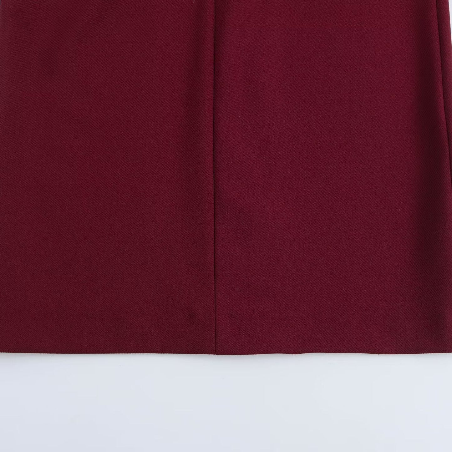 Women's new chic Fashion pleated decoration sexy slim fit V Neck Midi dress retro sleeveless back zipper women's dress Mujer