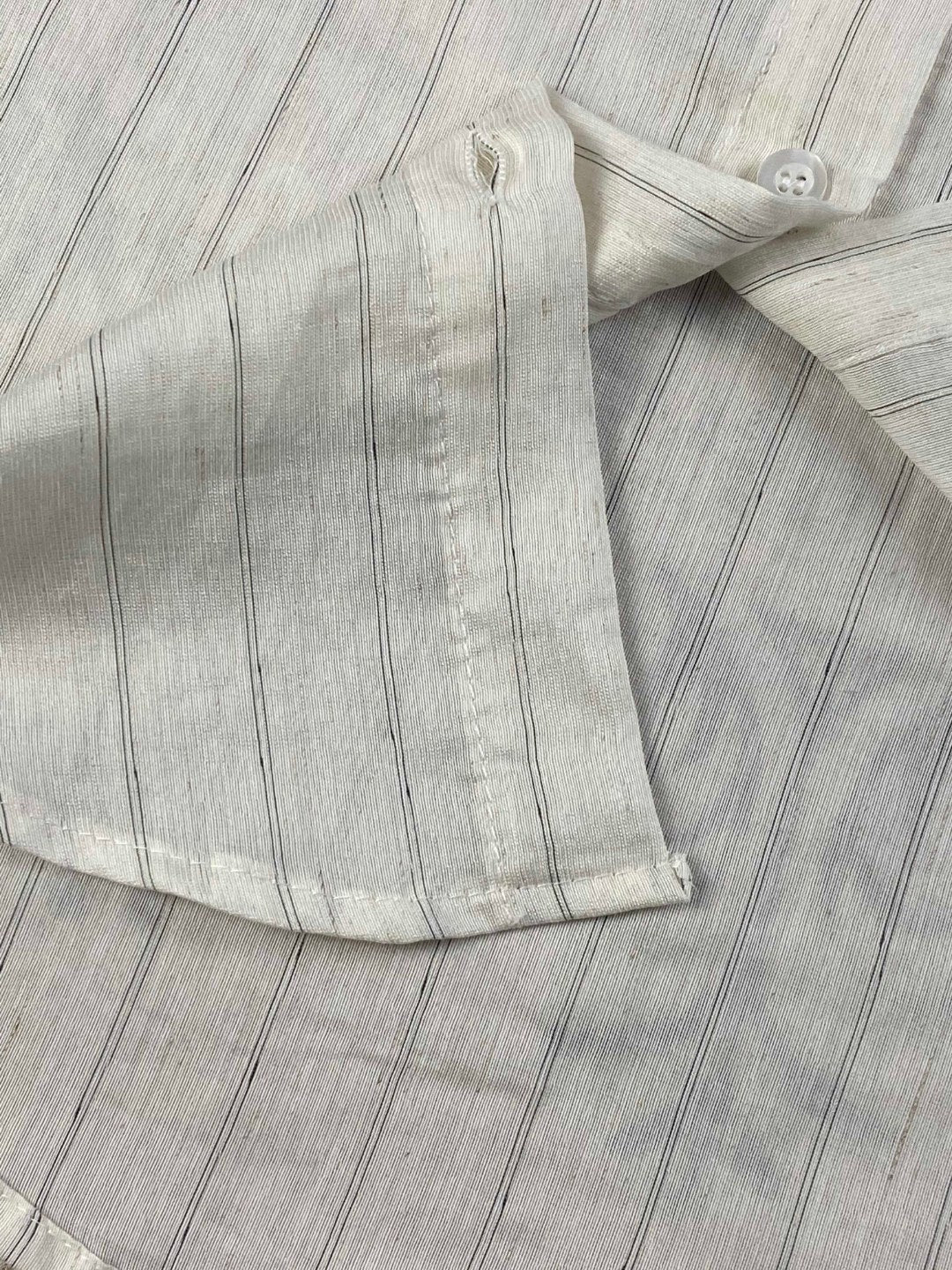 Women's New Fashion Joker Embroidered Cotton Striped Sunscreen Shirt