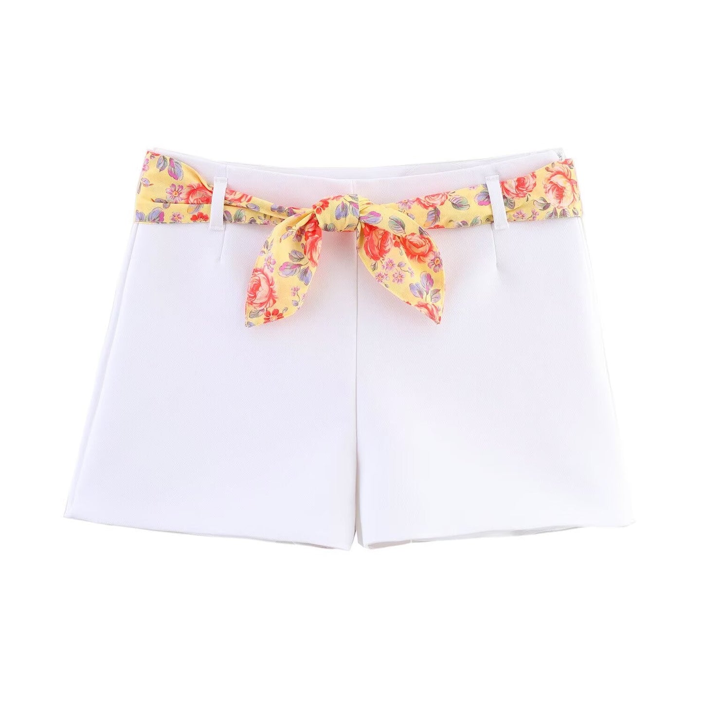 Women's new fashion printed halter neck vest retro sleeveless backless women's vest+Shorts Women's suit