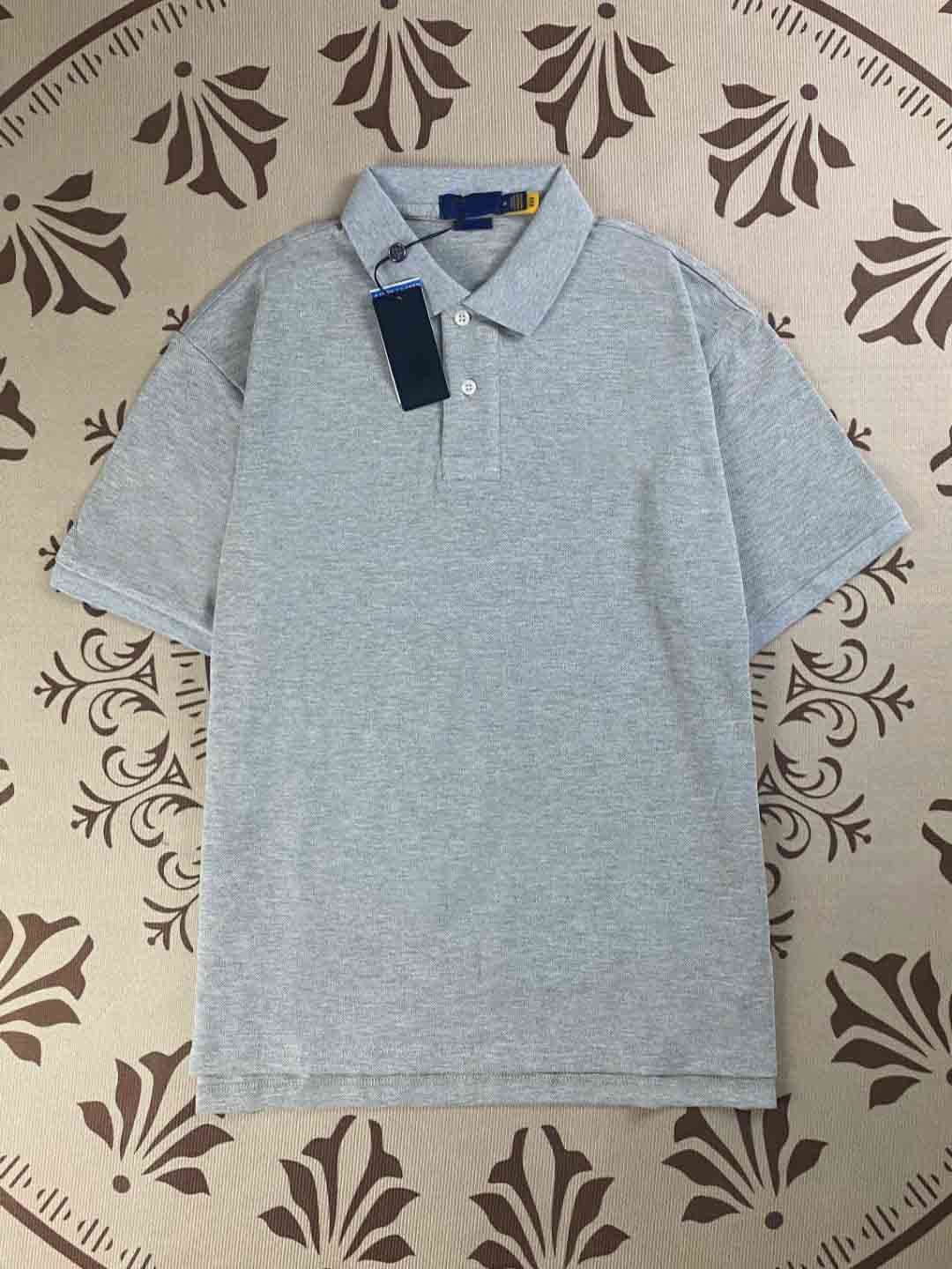 Men's New Fashion Casual Joker Cotton Fabric Embroidered Short-sleeved POLO Shirt