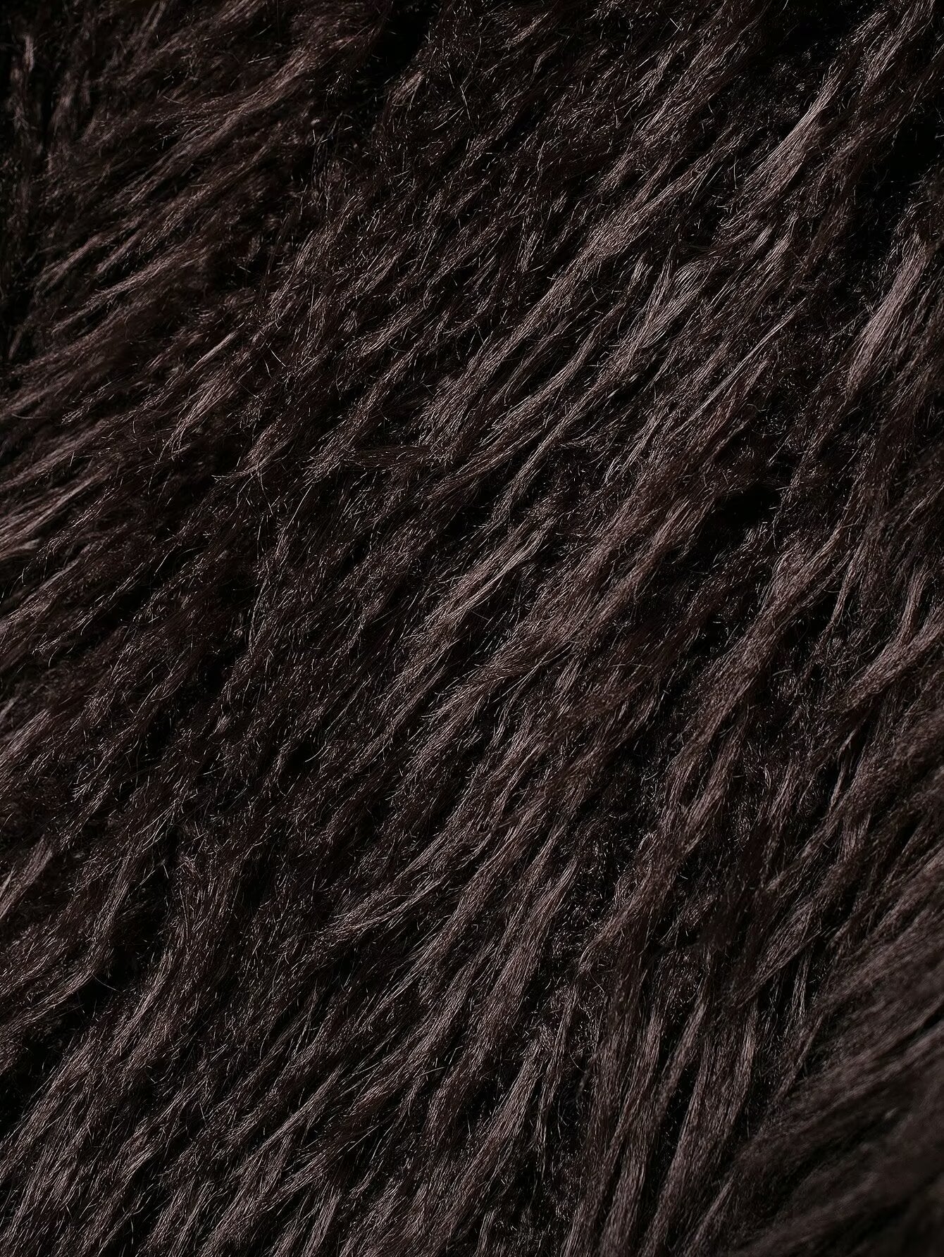 Women's winter Fashion loose faux fur effect warm V Neck Blended Coat retro long sleeved button up women's Coat Chic top