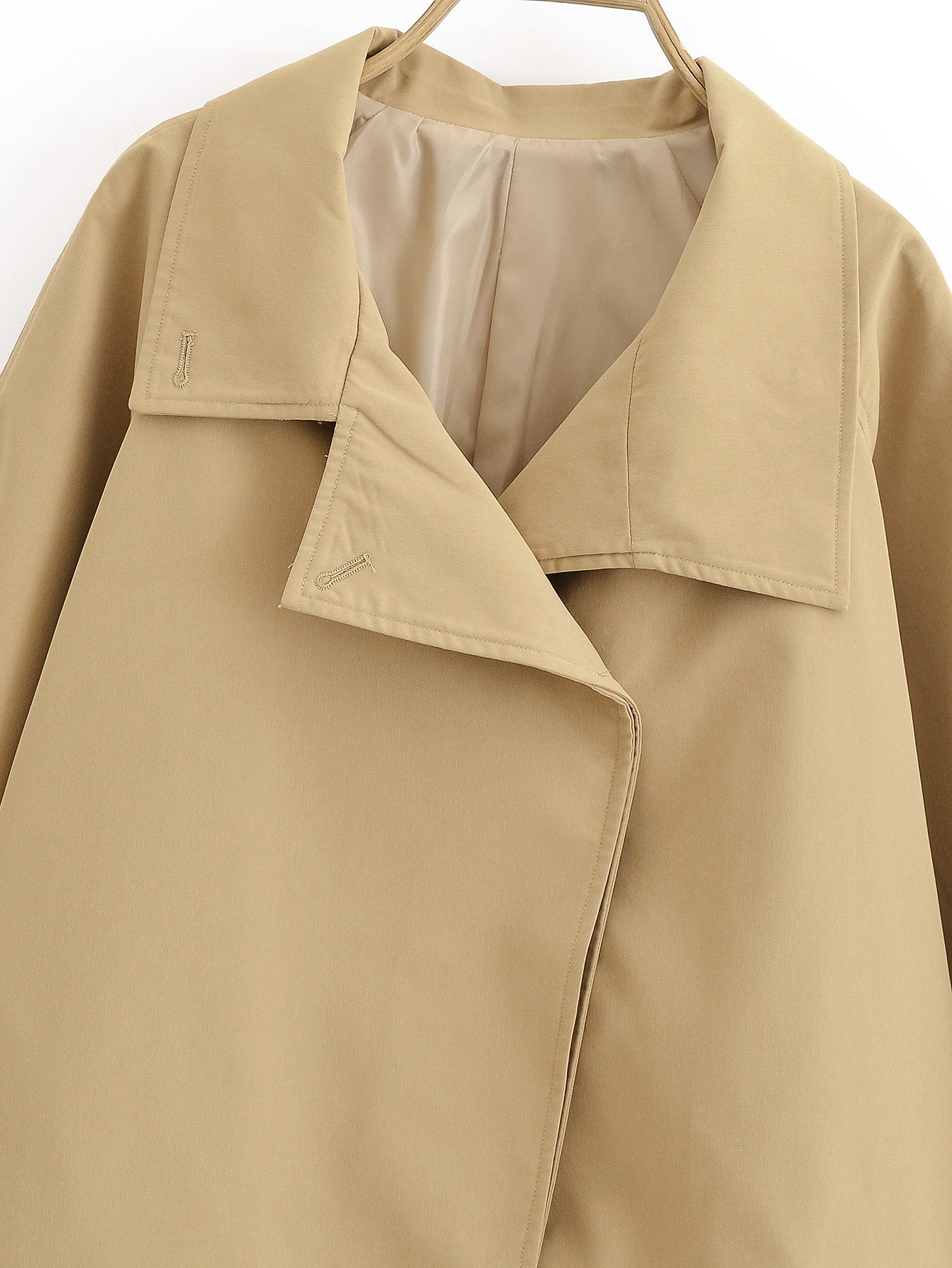 Women's autumn fashion loose cape style windbreaker jacket