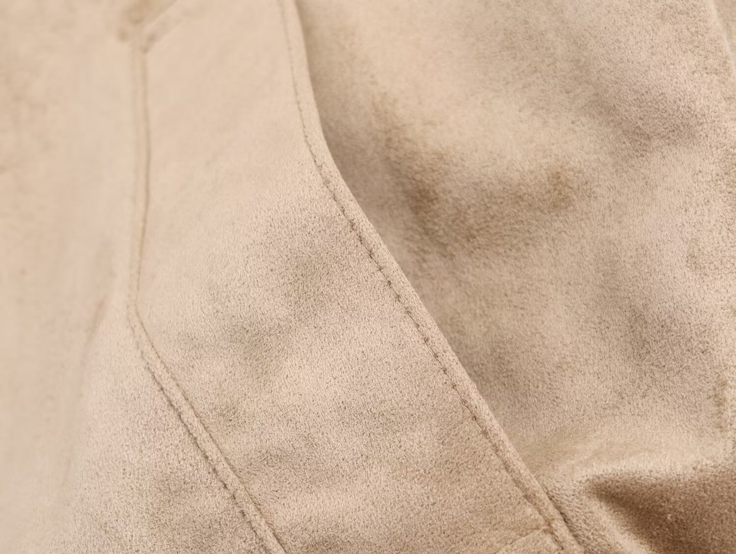 Women's new fashion anti suede effect stand collar jacket Coat