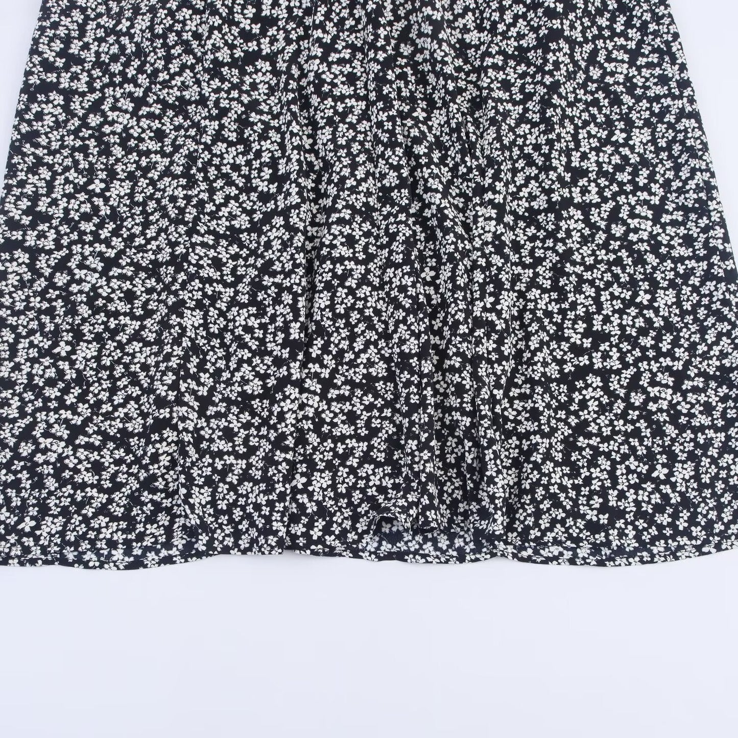 Women's Sweet Fashion Flower Printed suspender Midi Dress