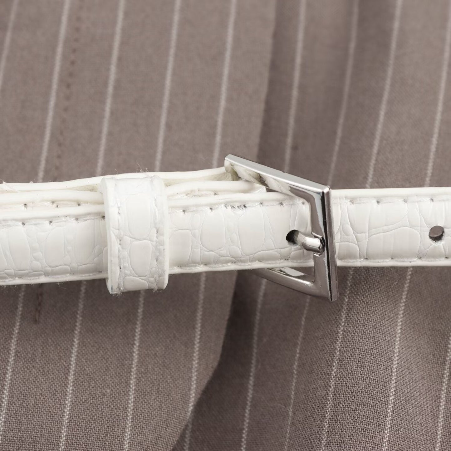 Women's new fashion with Belt pocket decoration casual short striped V Neck vest retro sleeveless button up women's vest chic top