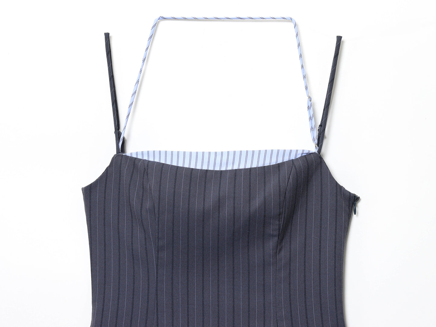 Women's new fashion contrasting striped patchwork mini dress