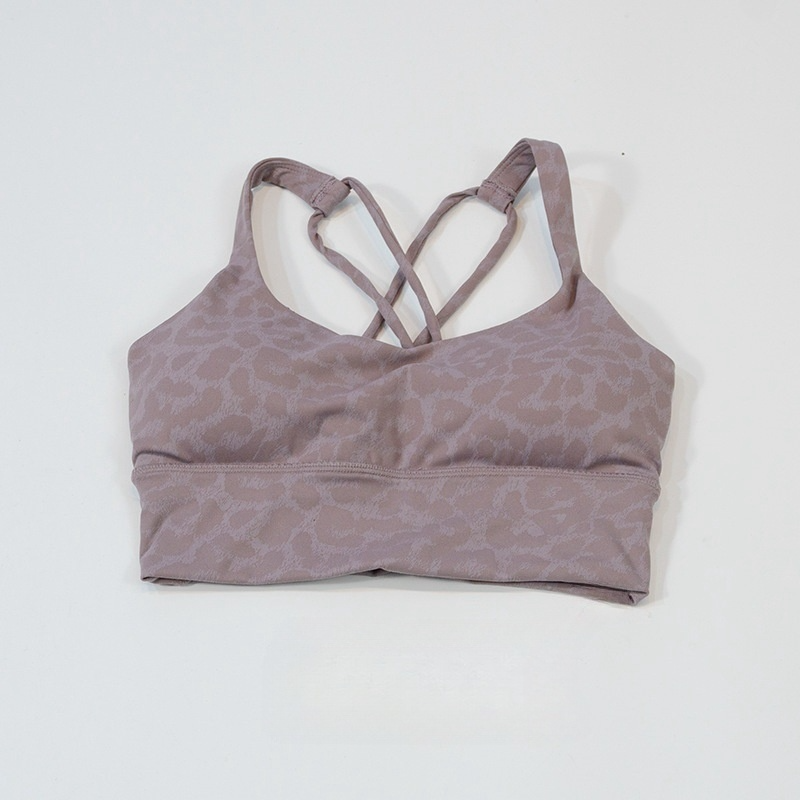 LU 2026 Women's New Leopard-print Beauty Back sports bra Yoga Vest