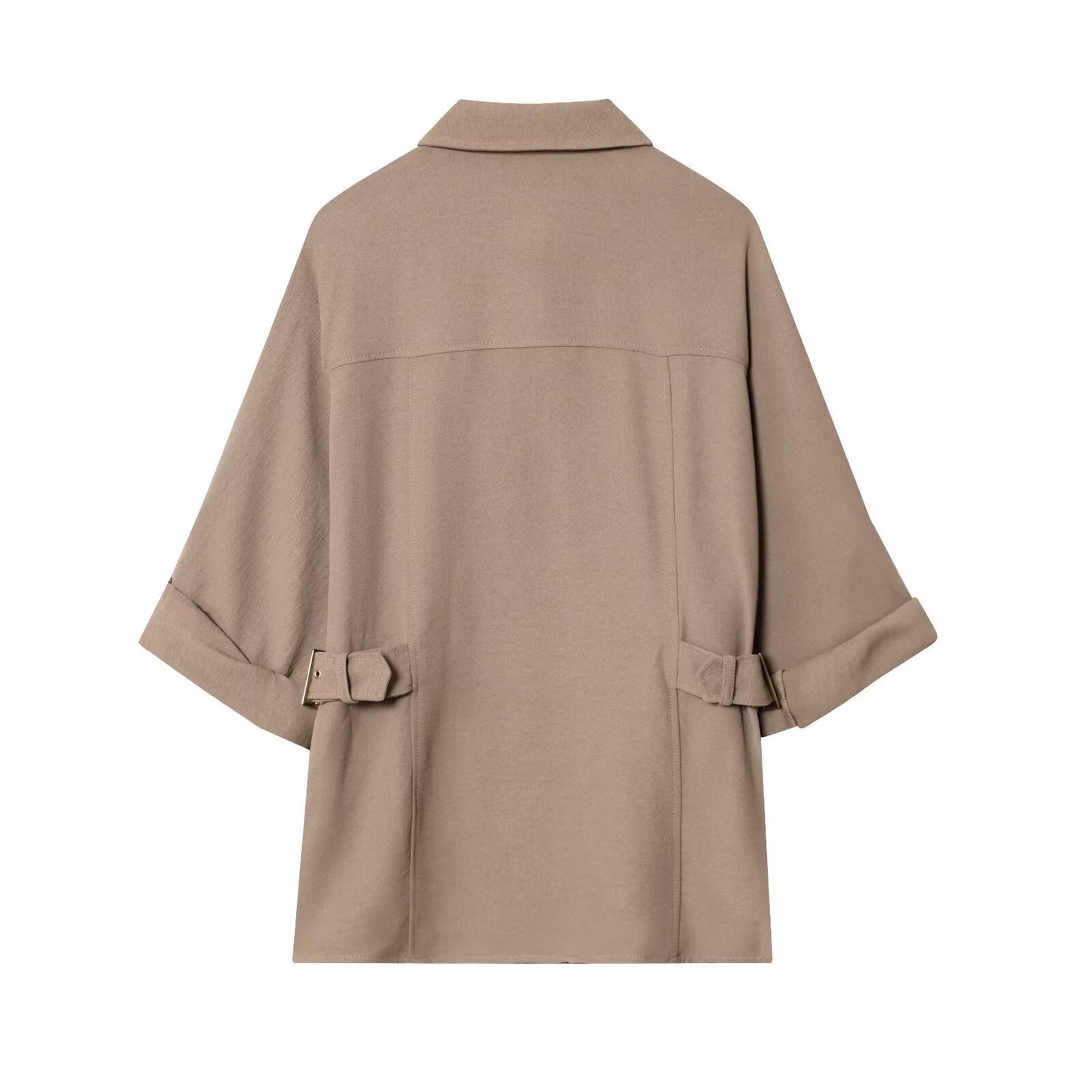 Women's new fashion loose single breasted long sleeved shirt+Pants suit