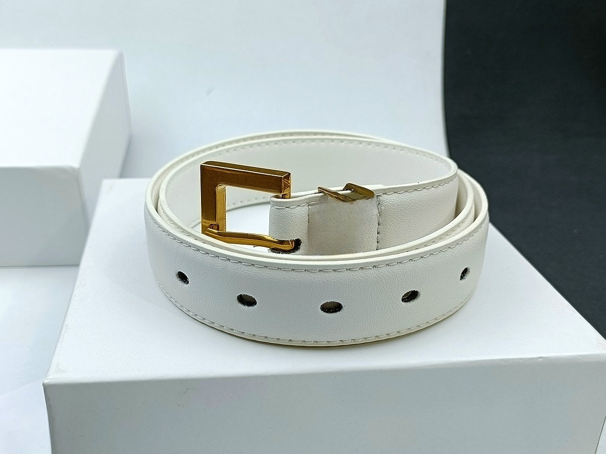 Casual Fashion Joker Multi-color Pin Buckle Design Women's Thin Belt Belt