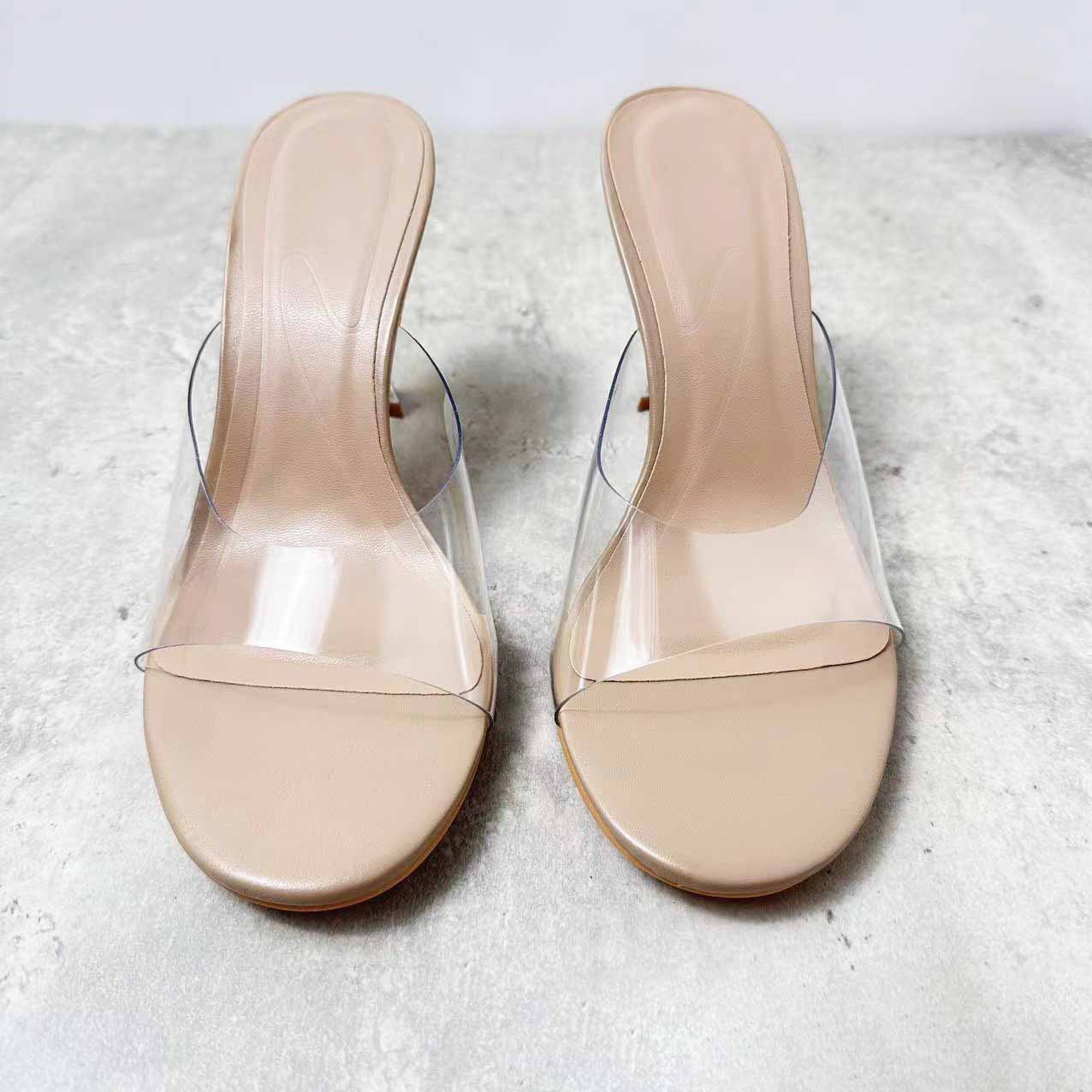 Women's New Fashion Joker Plastic Fashion Fishmouth High Heels Wear Casual Temperament Sandals.