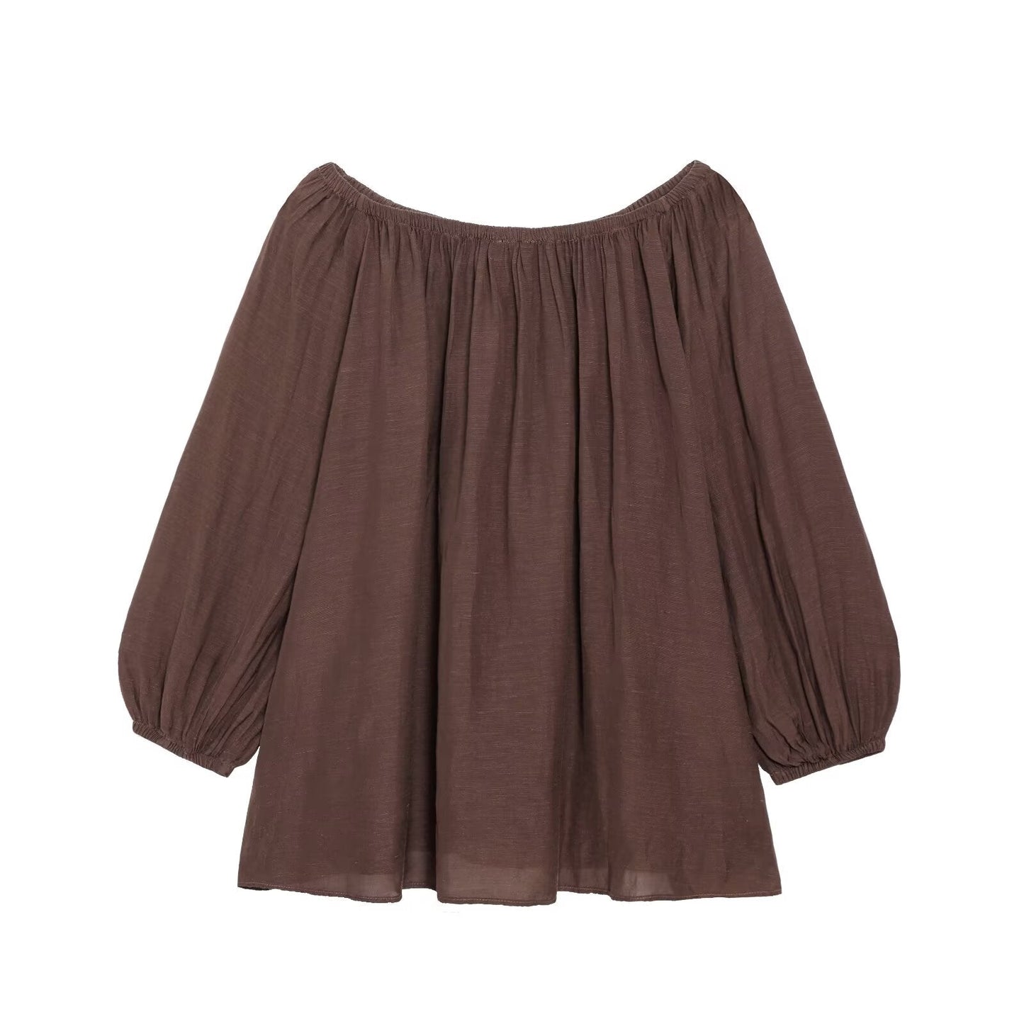 Women's new fashion loose Off Shoulder pleated top+Shorts suit