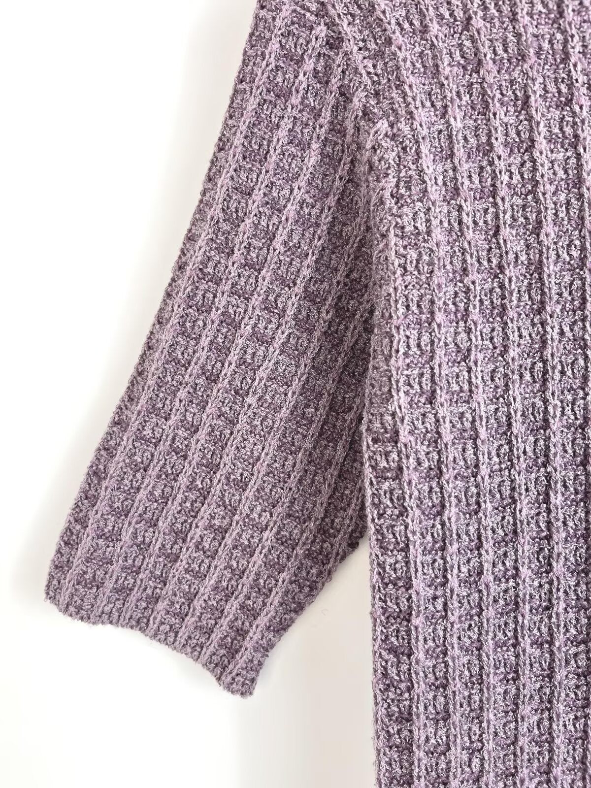 Women's new fashion faux fur effect short sleeved knitted mini dress